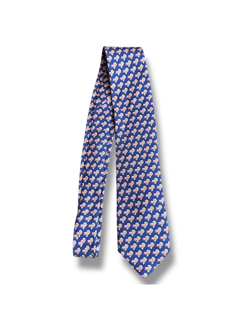 Vineyard Vines Martha’s Vineyard Silk Tie Turkey Whale Moonshine Made In USA NEW